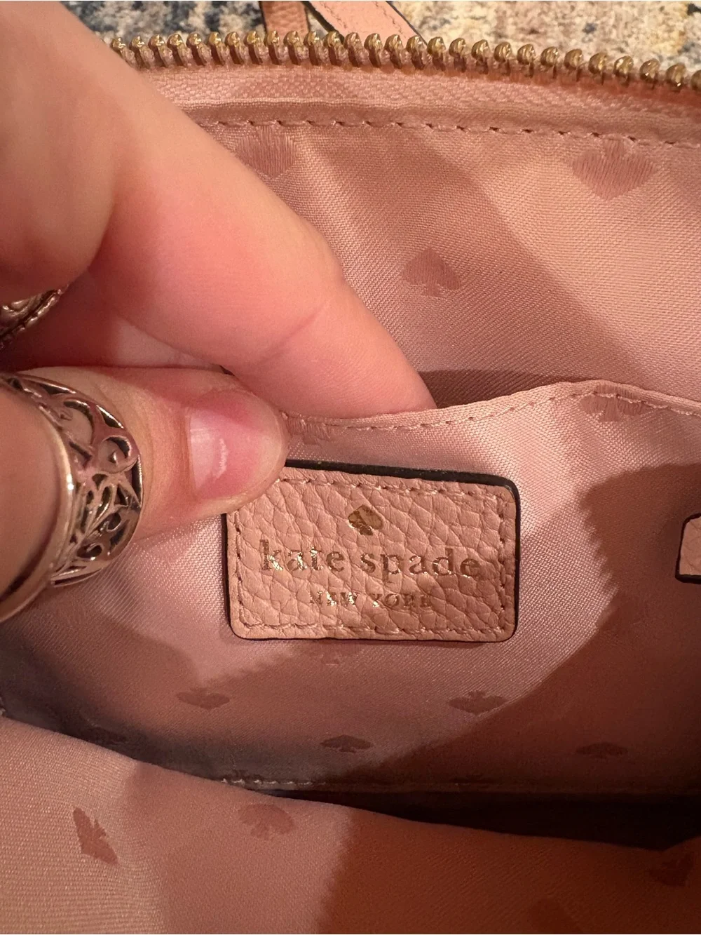 Kate Spade Southport Avenue Hanna Pink Leather Crossbody Bag
